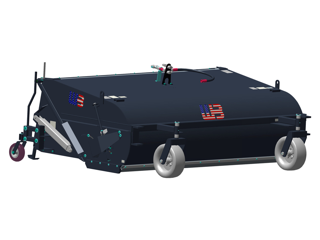 Escoba recogedora montada en cargador WERK-BRAU