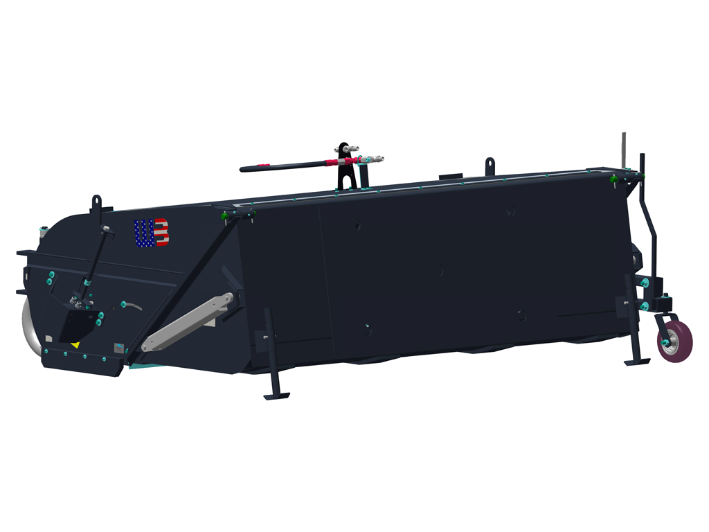 Escoba recogedora montada en cargador WERK-BRAU