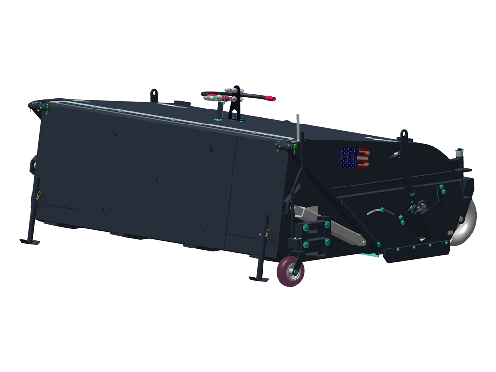 Escoba recogedora montada en cargador WERK-BRAU