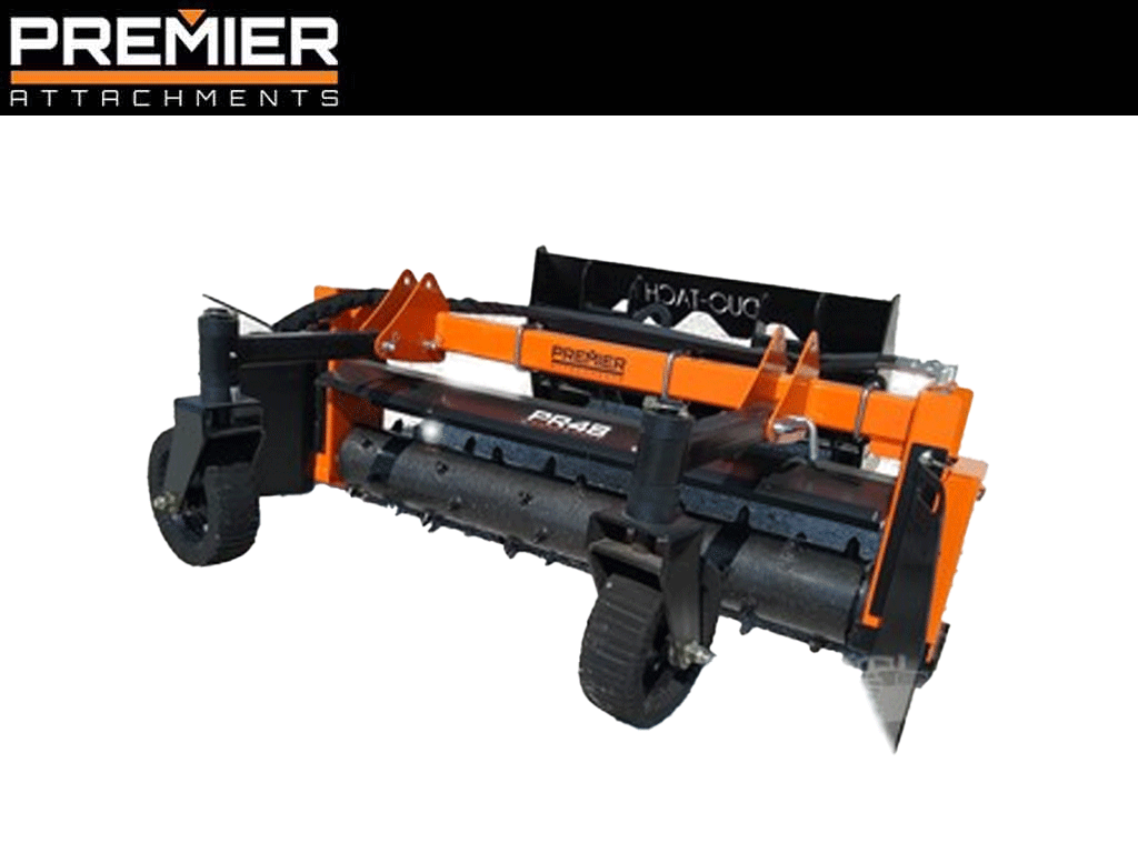 Premier Attachments Power Rake for mini loaders