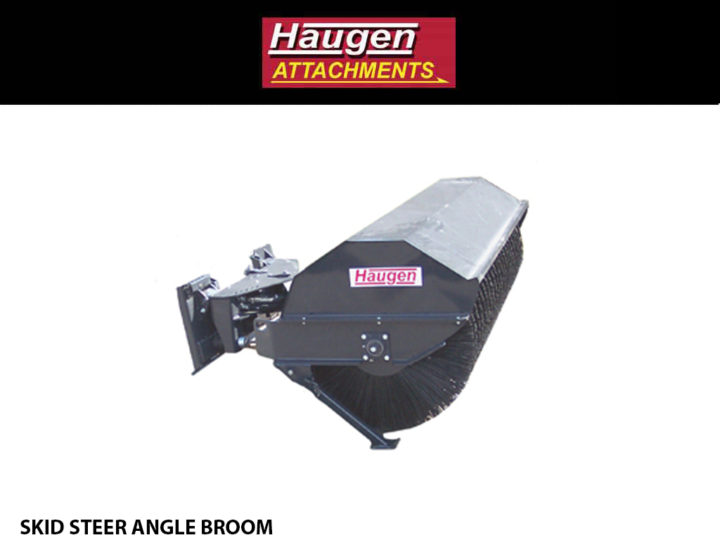 HAUGEN POWER ANGLE BROOMS FOR SKID STEERS