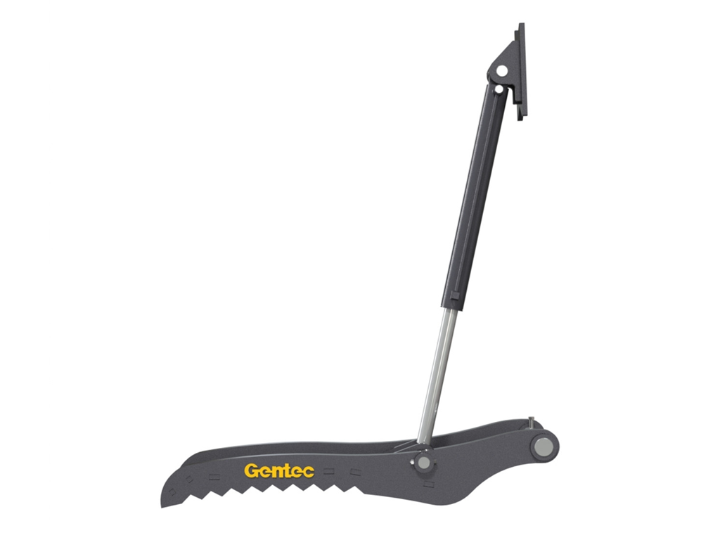 PT260 GENTEC Hydraulic Pin-On Thumb for 54,000lbs to 100,000lbs Excavator - 2 Tines