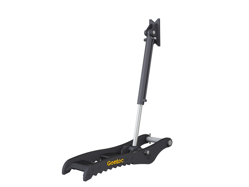PT260 GENTEC Hydraulic Pin-On Thumb for 54,000lbs to 100,000lbs Excavator - 2 Tines
