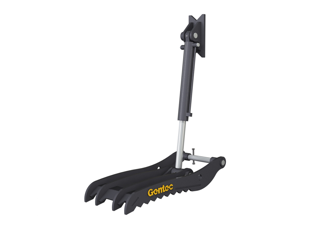 PT440 GENTEC Hydraulic Pin-On Thumb for 25,500lbs to 39,000lbs Excavator - 4 Tines