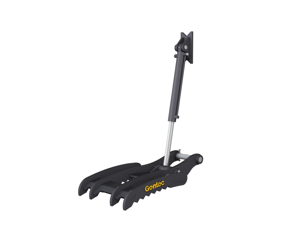 Pulgar hidráulico con pasador PT450 GENTEC para excavadora de 40 000 lb a 54 000 lb - 4 dientes