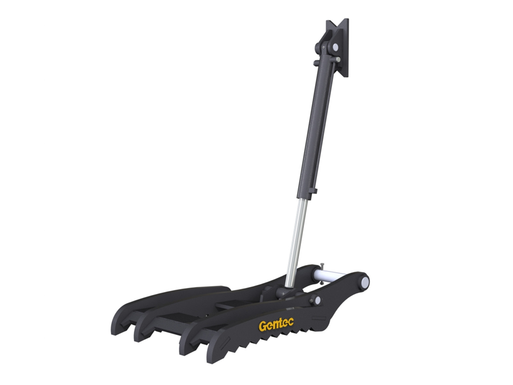 PT460 GENTEC Hydraulic Pin-On Thumb for 54,000lbs to 100,000lbs Excavator - 4 Tines