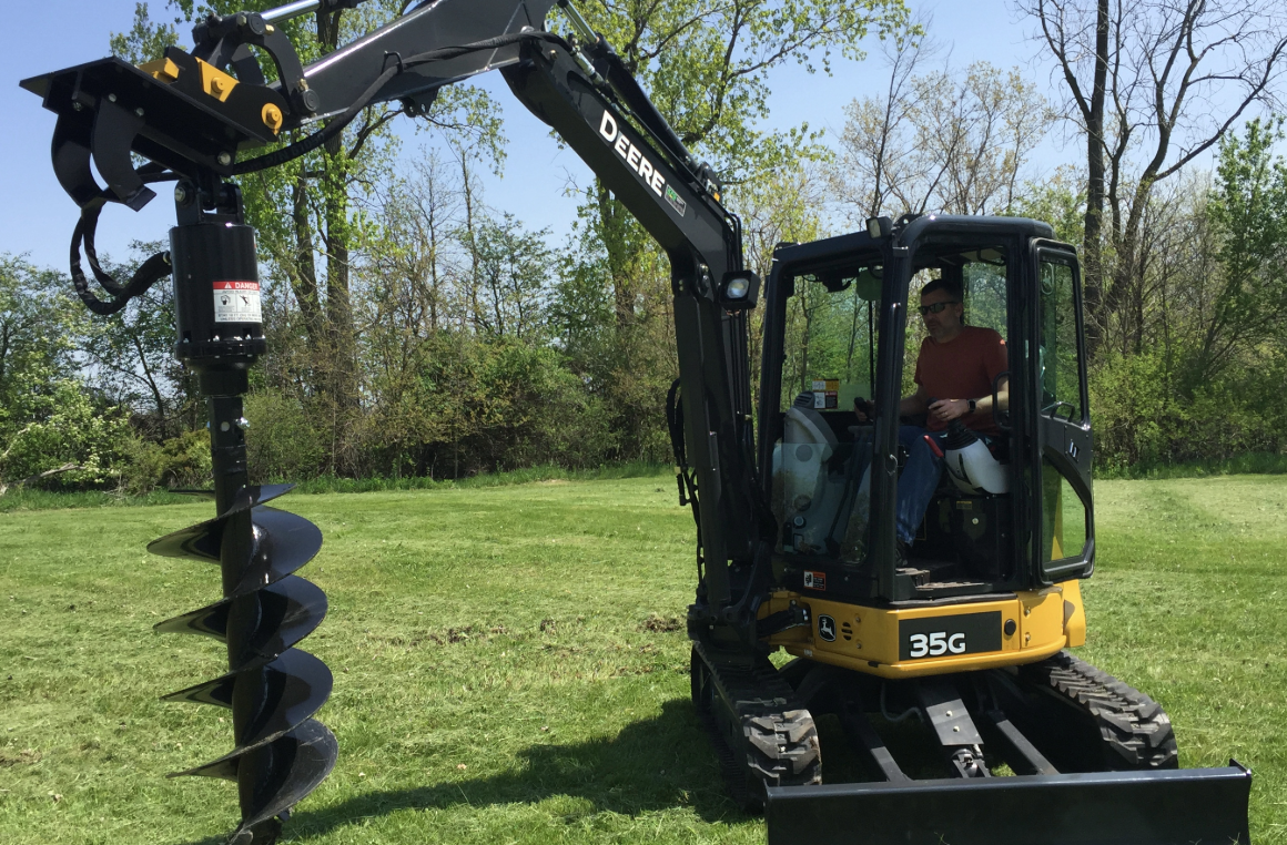 PREMIER Power Drive auger drives for Mini Excavators