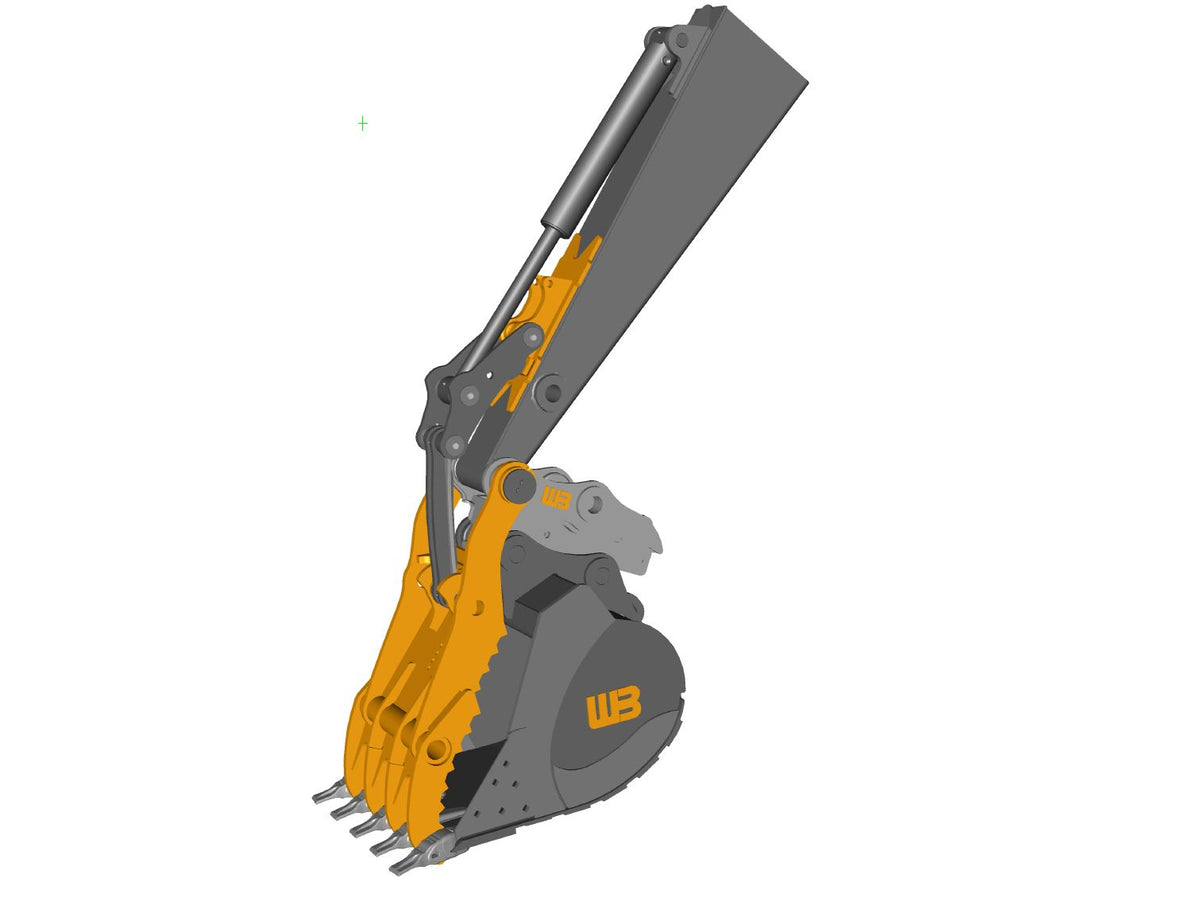 Pulgar hidráulico WERK-BRAU Progressive Link para excavadoras 33,000 - 42,000 lbs. (15 TM)