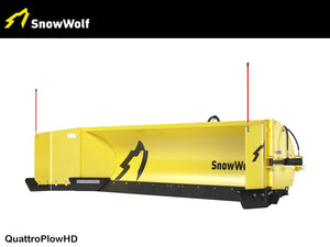 SnowWolf QuattroPlow arado lateral automático para cargadoras de ruedas