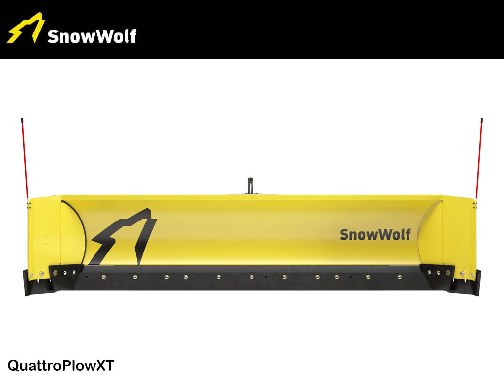 SnowWolf QuattroPlow arado lateral automático para cargadoras de ruedas