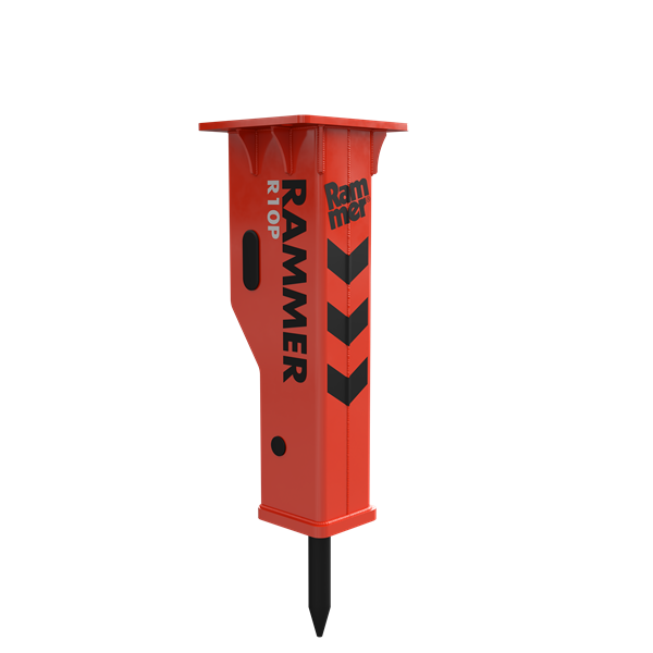 RAMMER Performance series hydraulic hammers for mini excavators 1800-26500 lbs.