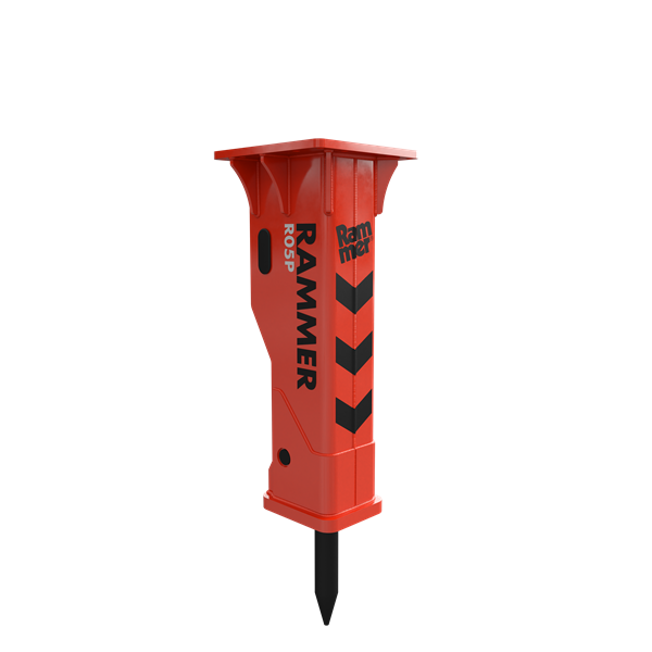 RAMMER Performance series hydraulic hammers for mini excavators 1800-26500 lbs.
