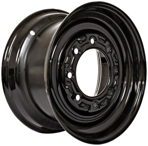 TNT Gloss Black 8 bolt heavy duty rim for 10x16.5 skid steer tires