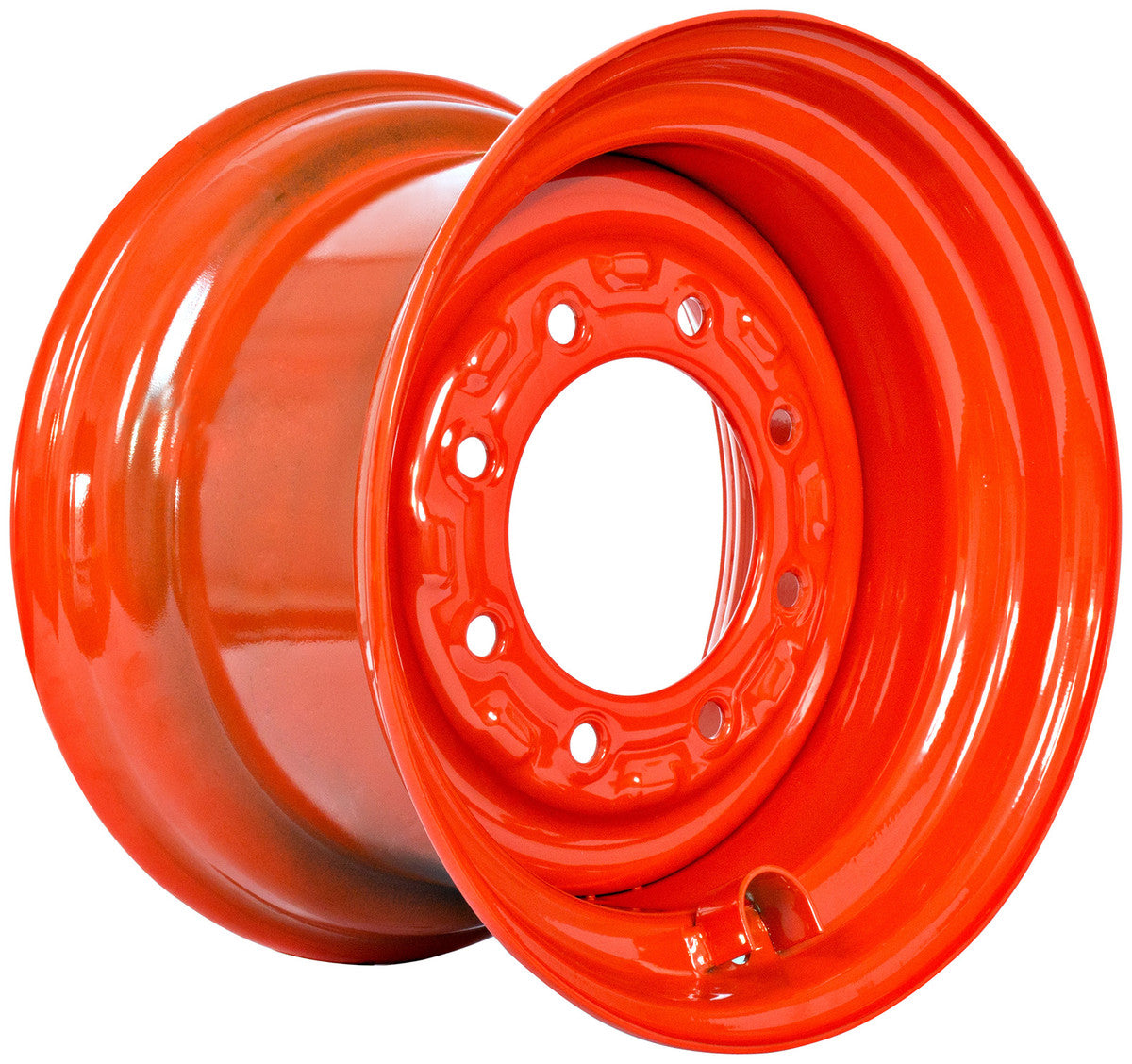 TNT Bobcat orange 8 bolt heavy duty rim for 10x16.5 skid steer tires