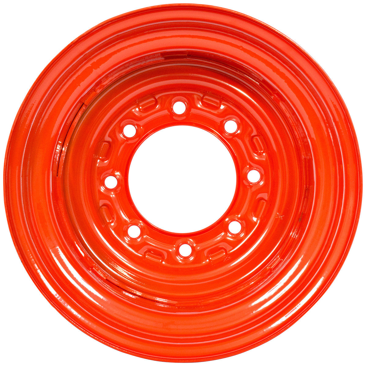 TNT Bobcat orange 8 bolt heavy duty rim for 10x16.5 skid steer tires