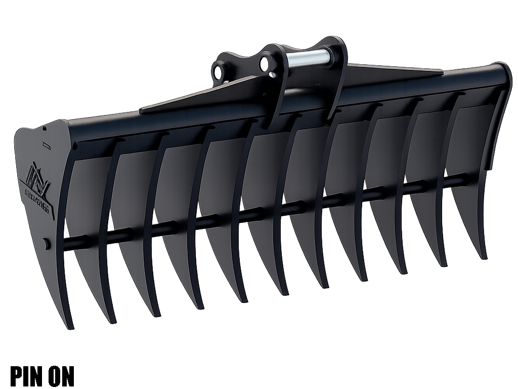 Rhinox Excavator Root Rake Attachments