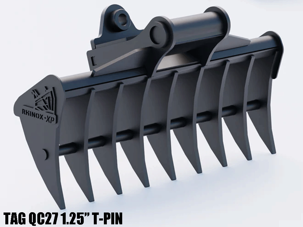 Rhinox Excavator Root Rake Attachments
