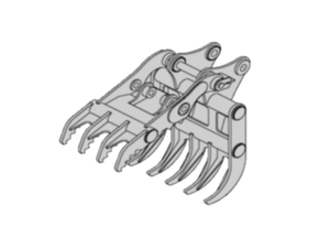 TAG Rake for mini excavators 14000 to 20000 lbs.