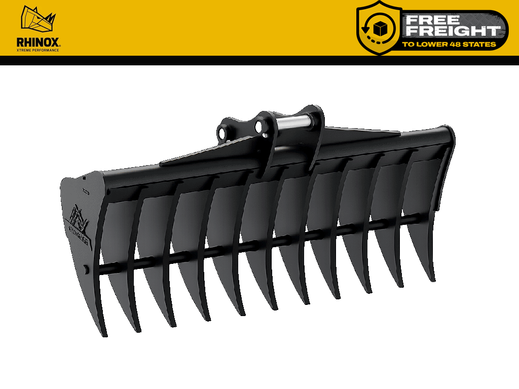 Rhinox Excavator Root Rake Attachments