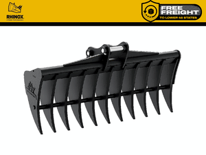 Rhinox Excavator Root Rake Attachments