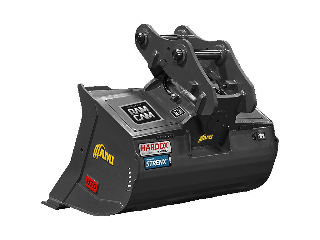 AMI RAMCAM Hydraulic tilt ditch cleaning bucket for excavators 24000 to 115000 lbs.