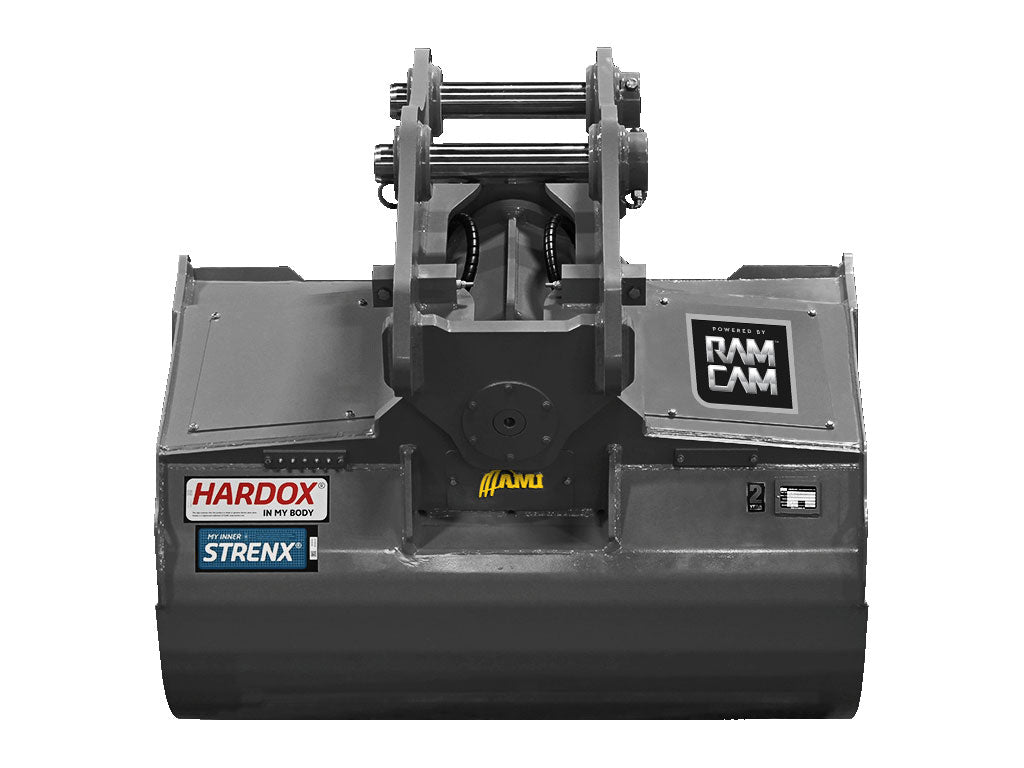 AMI RAMCAM Hydraulic tilt ditch cleaning bucket for excavators 24000 to 115000 lbs.