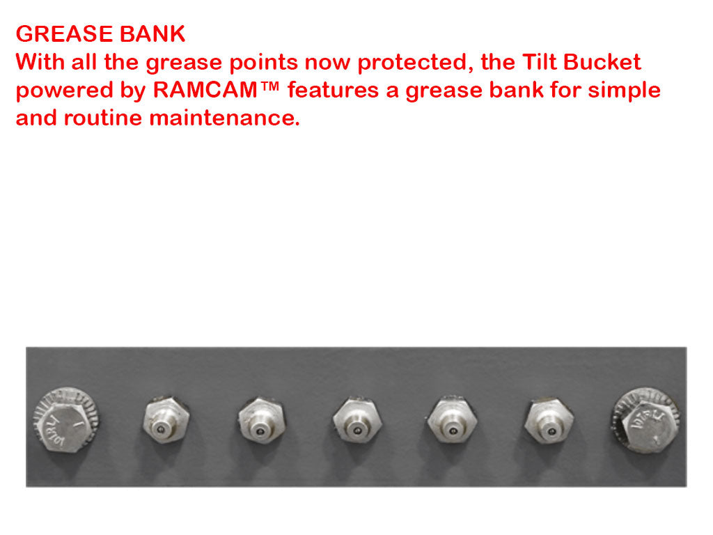 AMI RAMCAM Hydraulic tilt ditch cleaning bucket for excavators 24000 to 115000 lbs.
