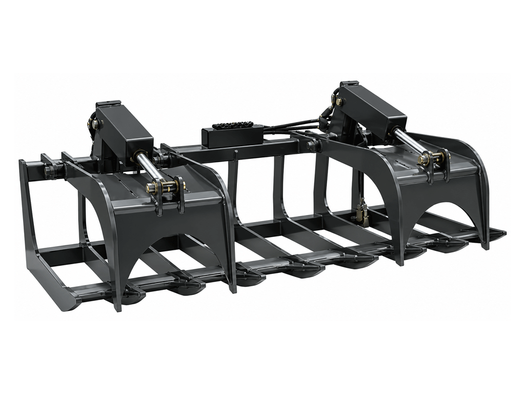 Spider Attachments Heavy Duty Root Grapple for Skid Steers | 45–75 HP