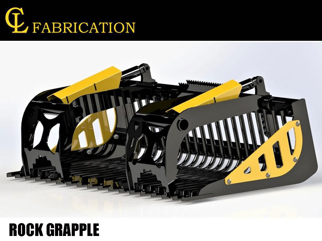 CL Fabrication EZ Rock grapple bucket for skid steer
