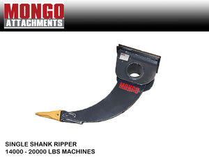 MONGO Extra Thick ripper attachment for excavators 14000-20000 lbs. machines