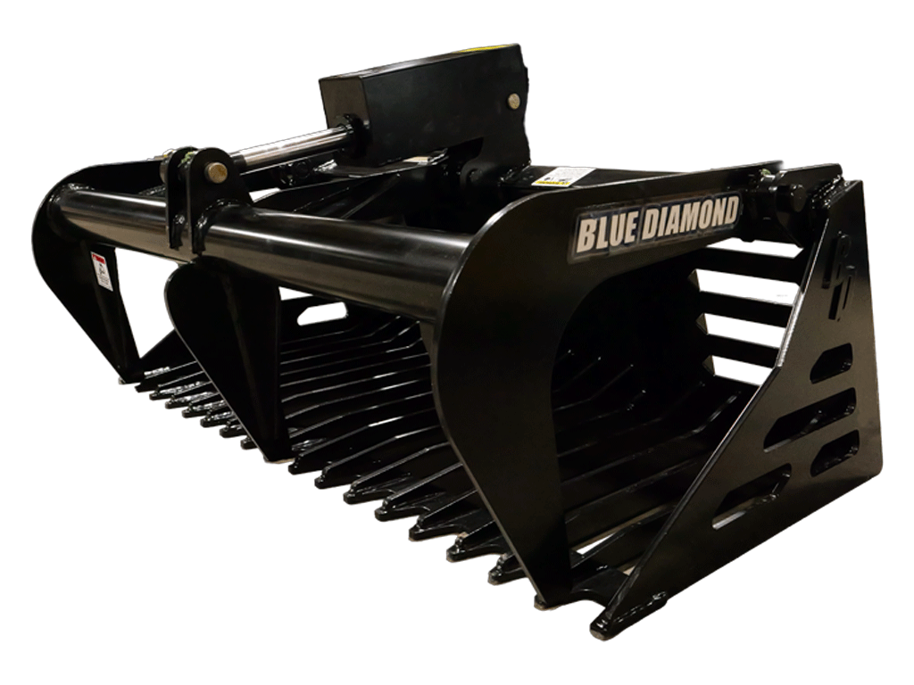 BLUE DIAMOND 42" Rock Grapple with Universal Toro Mount