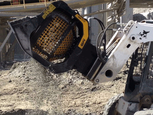 MB Rotating Screening Bucket for Skid Steer