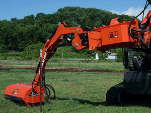 ETERRA Raptor Skid Steer Boom Arm Mower Attachment