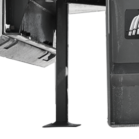 AMI hydraulic power rake for skid steer