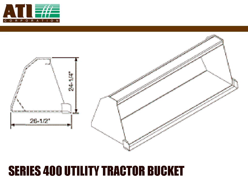 ATI Group Series 400 utility tractor bucket