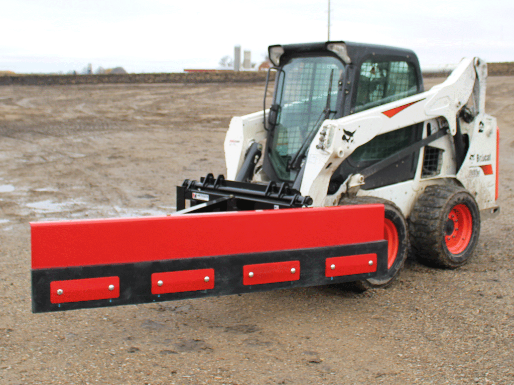 MESSER Single Blade Feed Pusher for skid steer loader