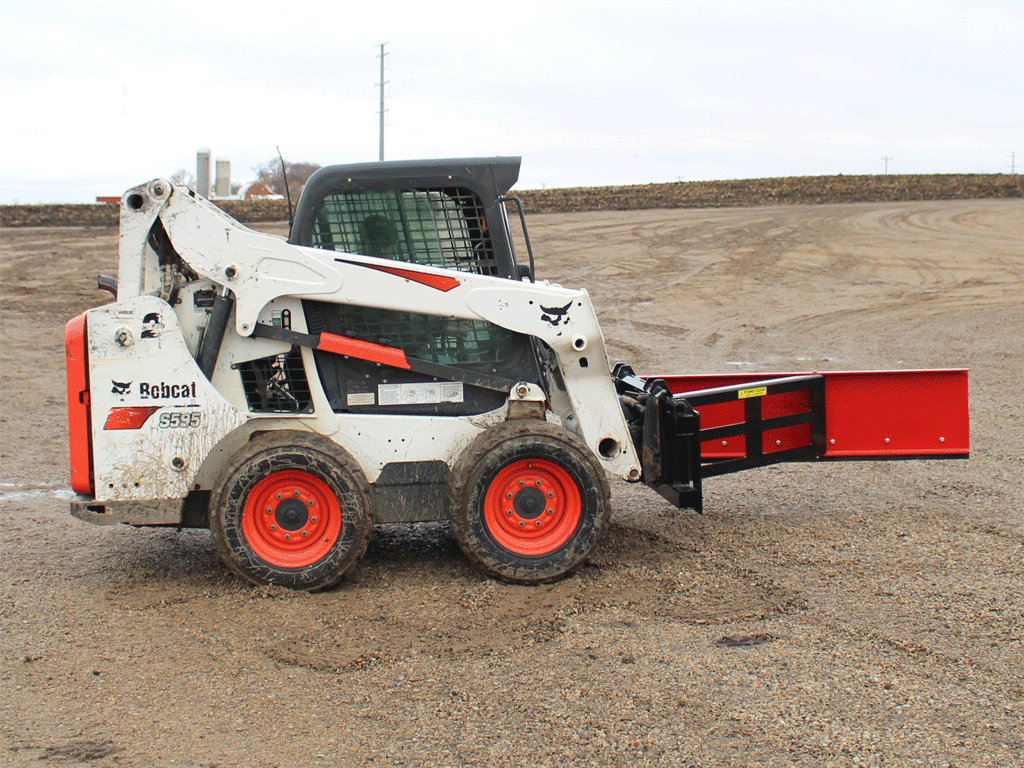 MESSER Single Blade Feed Pusher for skid steer loader