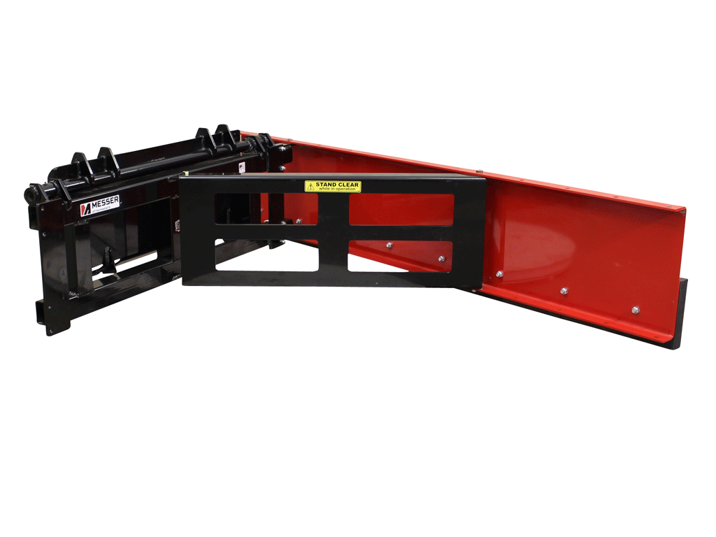 MESSER Single Blade Feed Pusher for skid steer loader