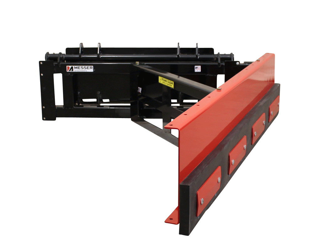 MESSER Single Blade Feed Pusher for skid steer loader