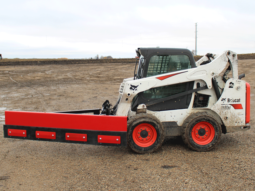 MESSER Single Blade Feed Pusher for skid steer loader