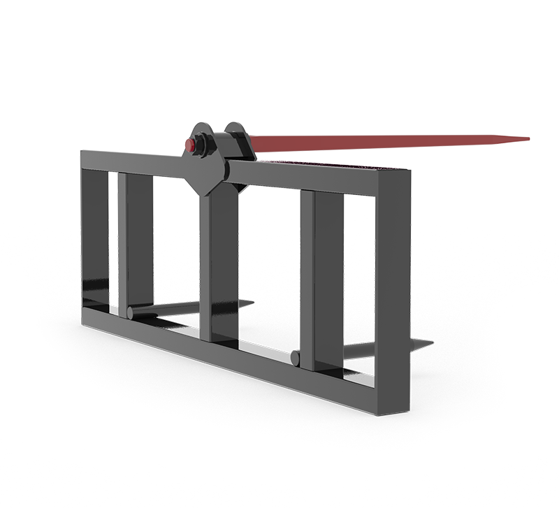 HLA Single Prong Bale Spear for Skid Steer