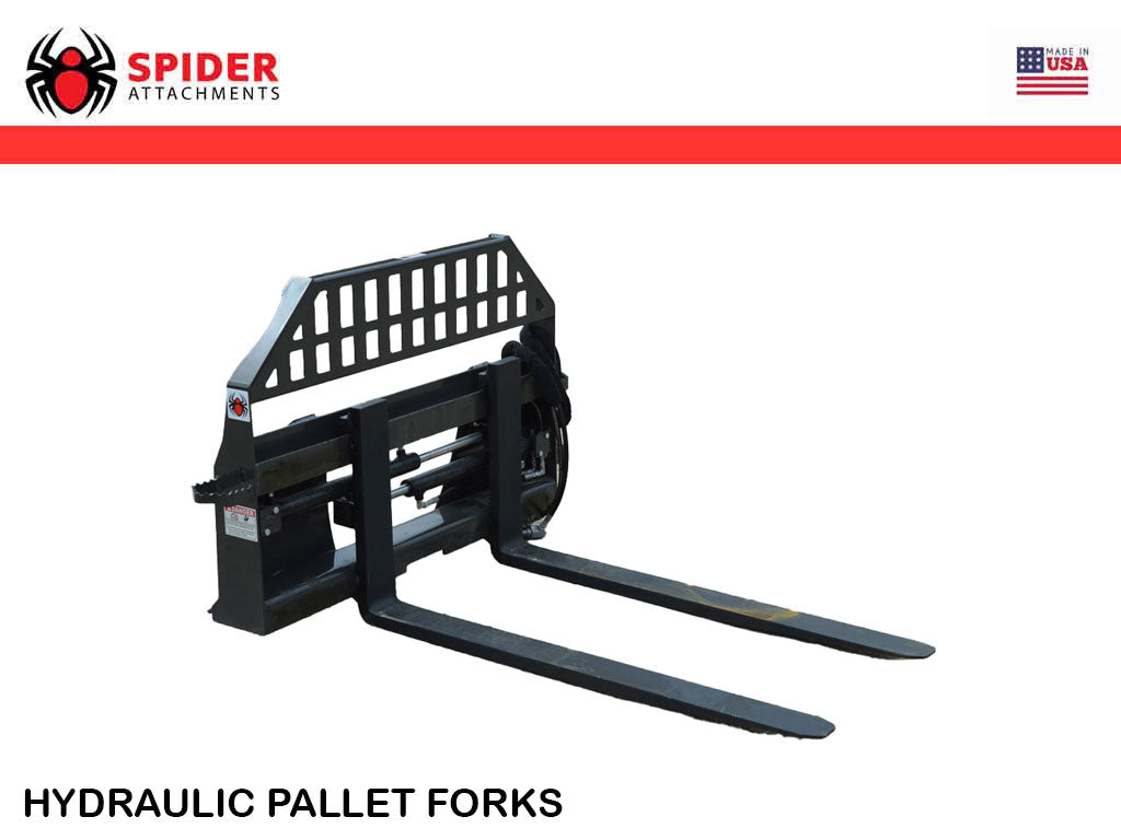 Spider Forks SPIDER hydraulic pallet forks for skid steer