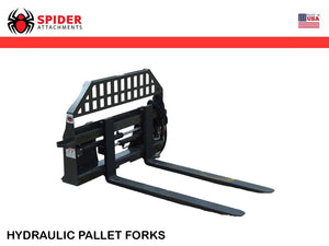 SPIDER hydraulic pallet forks for skid steer