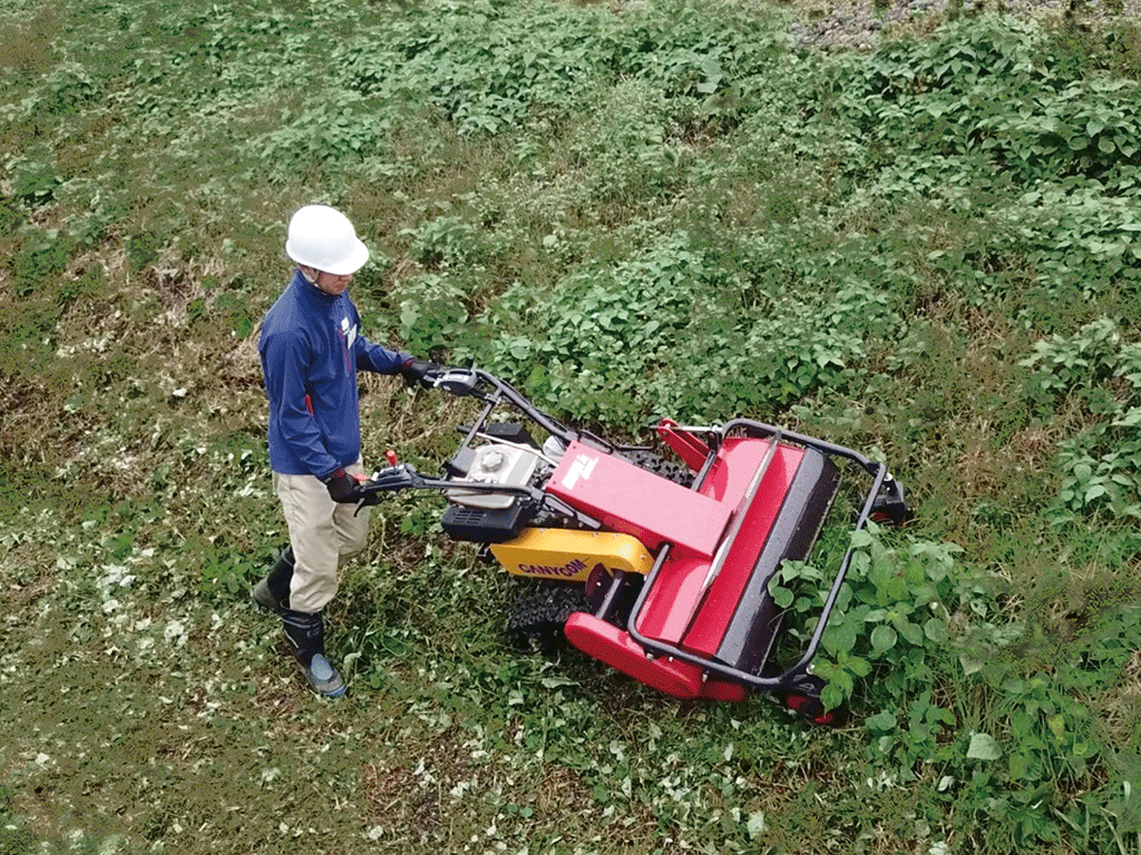 Canycom CG 101 walk behind flail mower