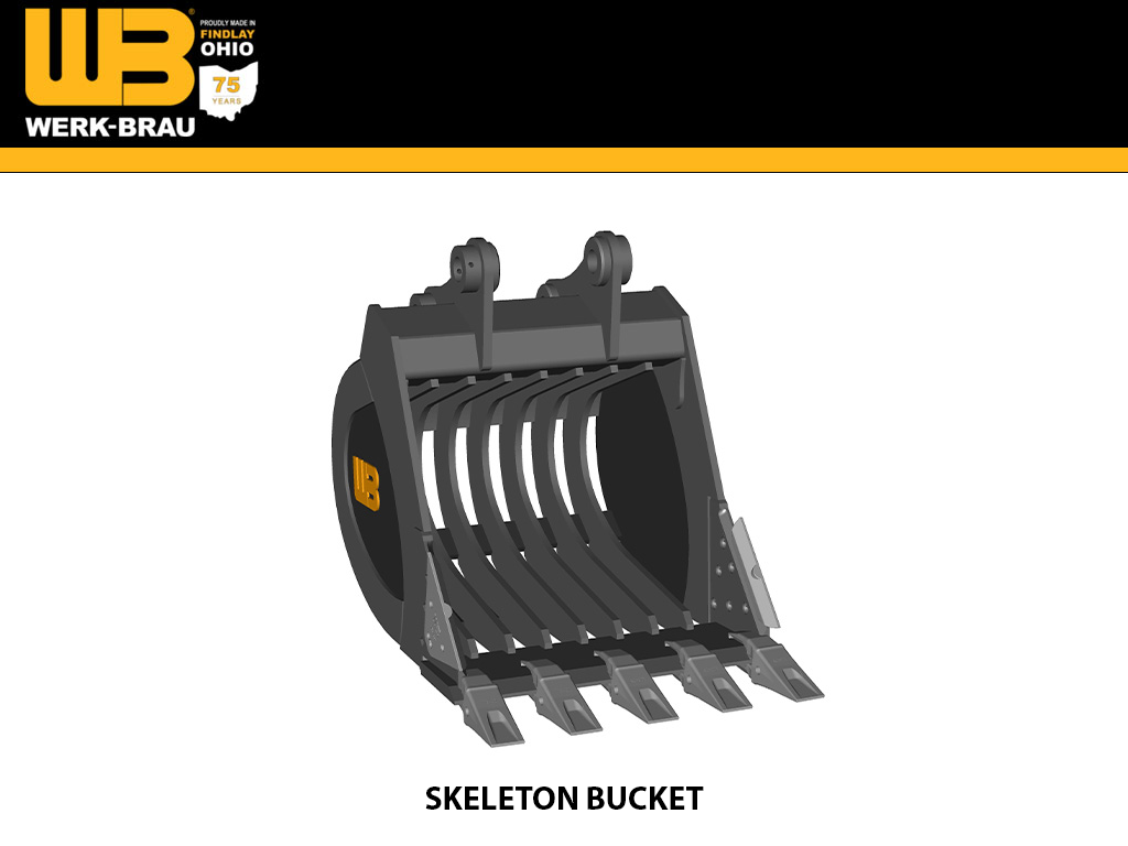 WERK-BRAU skeleton bucket for 33,000 -42,000 lbs (15MT)