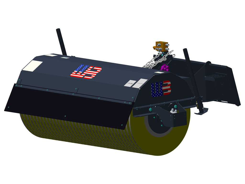 WERK-BRAU Skid Steer Angle Broom