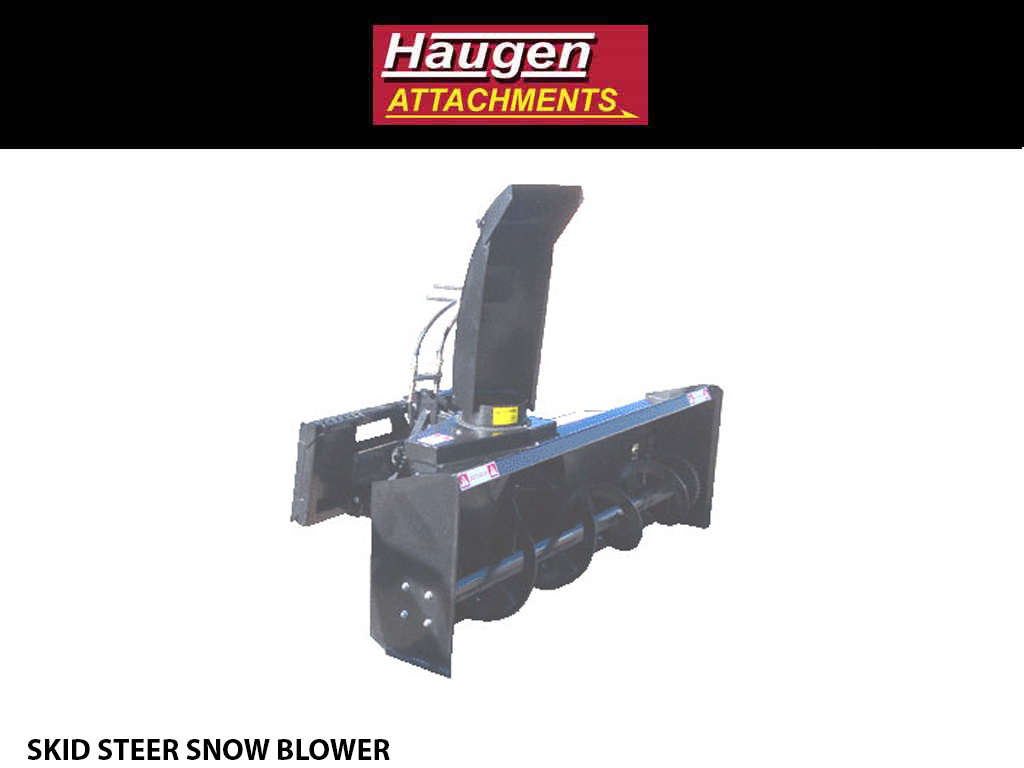 HAUGEN SNOW BLOWER FOR SKID STEERS