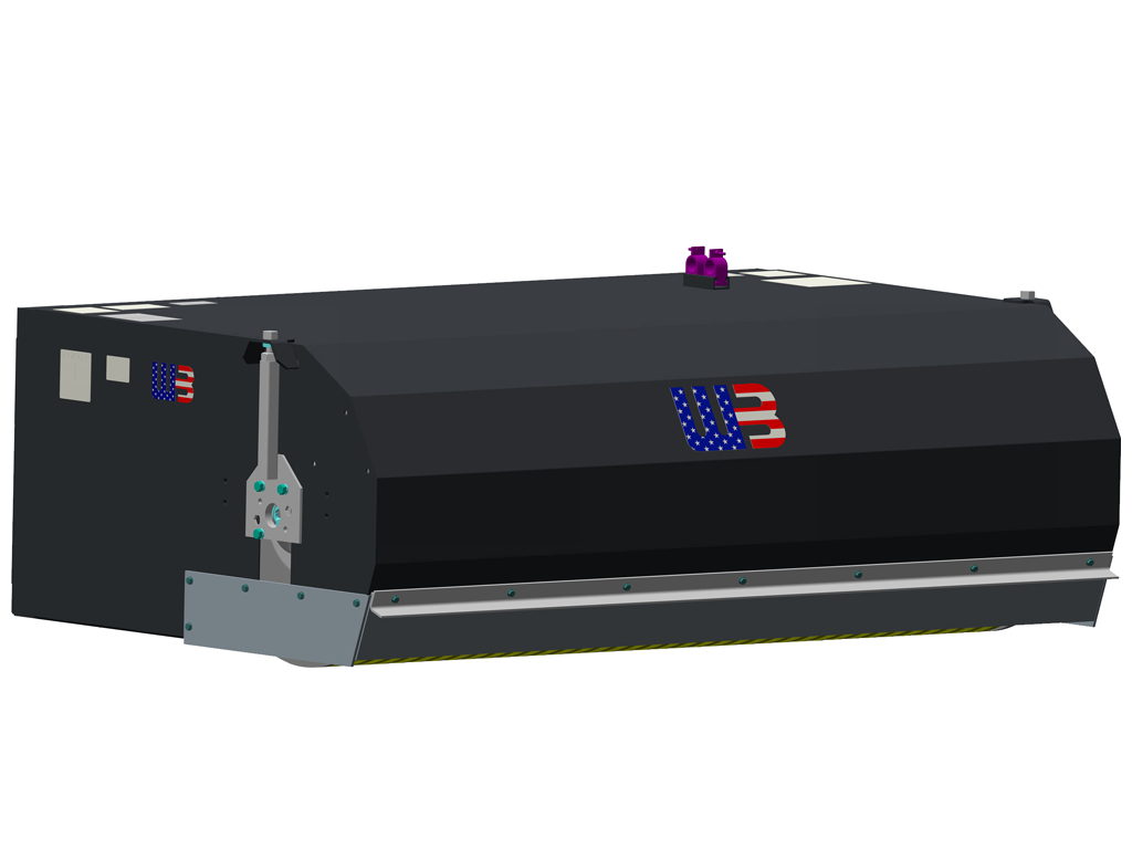 WERK-BRAU Skid Steer Fixed Hopper Pick-up Broom