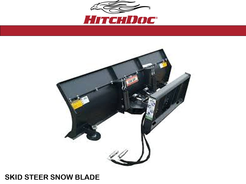 HITCH-DOC standard duty multi purpose angle blade for skid steer loaders