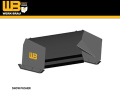 WERK-BRAU Snow Pusher for Wheel loaders 14,000 - 43,000 lbs